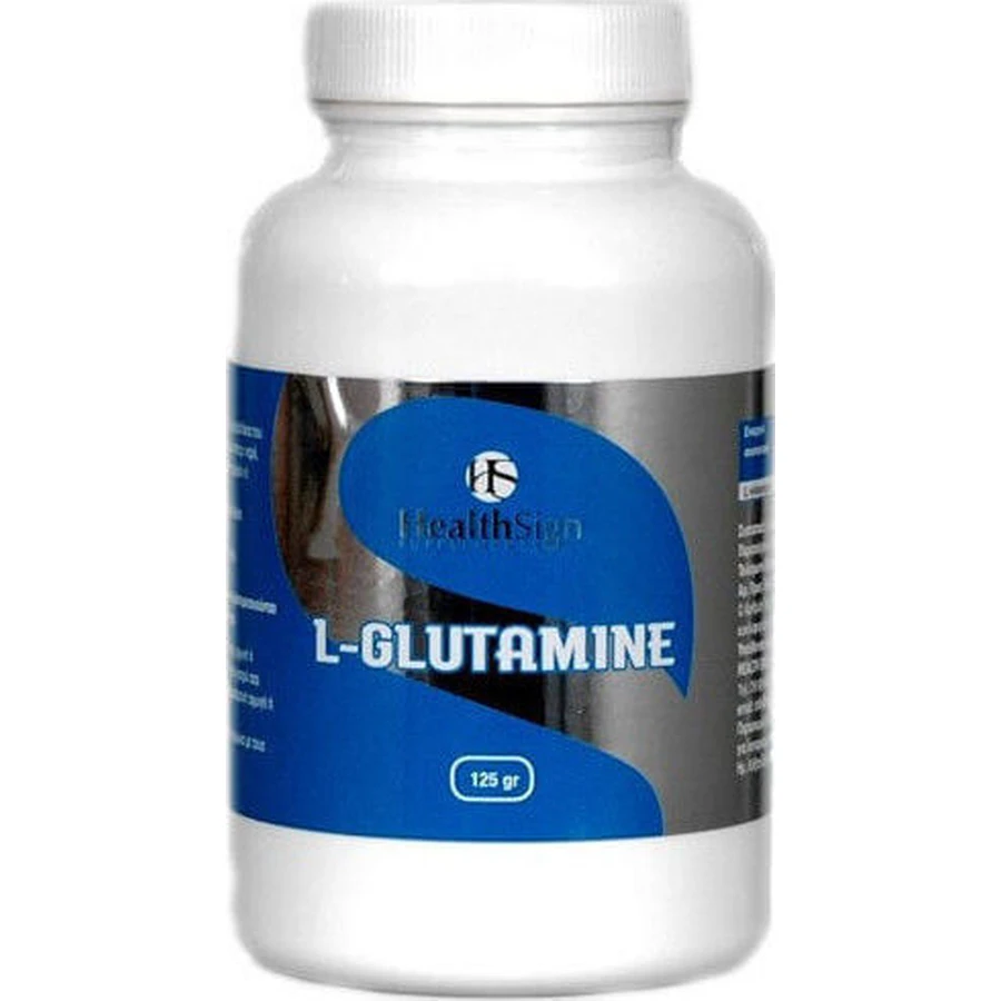 Health Sign L-Glutamine 125gr Niet-gearomatiseerd