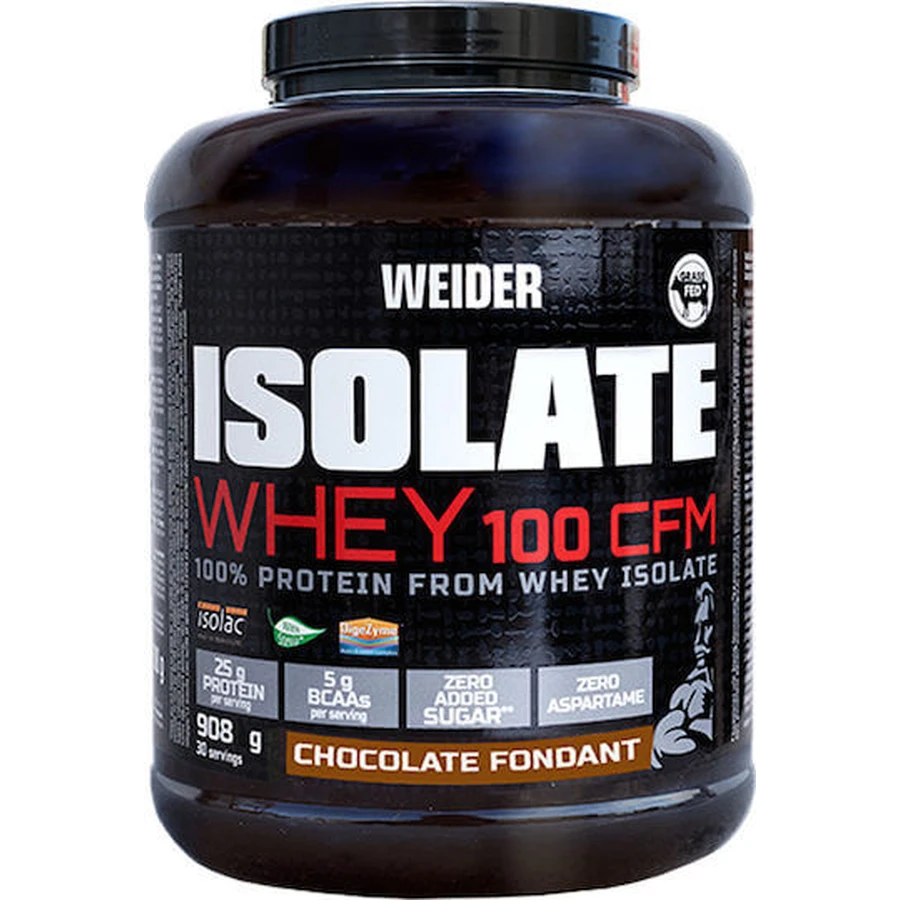Weider Whey Isolate Whey Protein 100 CFM Whey Protein with Chocolate Fondant Flavour 908gr