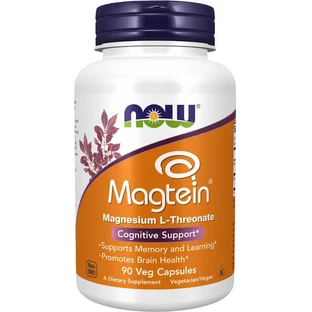 Now Foods Magtein Magnesium L-Threonate 666mg 90 capsules