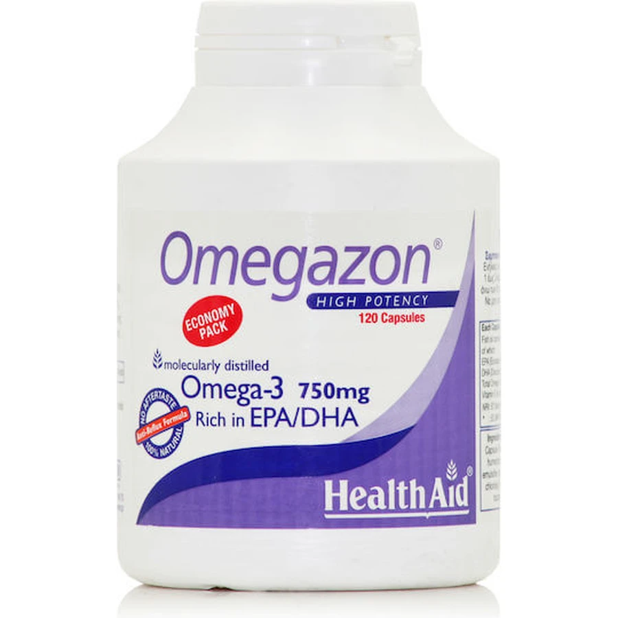 Health Aid Omegazon Fish Oil 750mg 120 caps Unflavoured