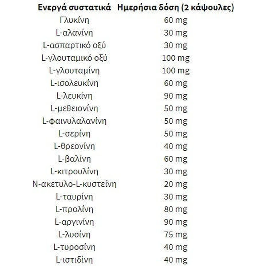 Health Sign Free Form Amino Acids 120 comprimidos 120 cápsulas sin sabor