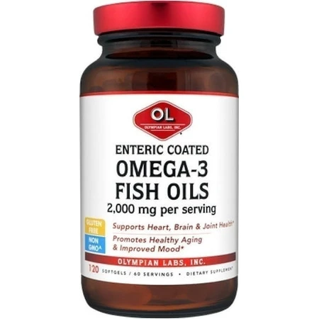 Olympian Labs Omega 3 Fischöl 120 Weichkapseln Unaromatisiert