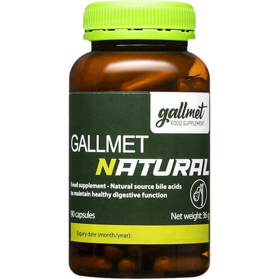 Gallmet Bron Galzuren 125mg Voedingssupplement Specialiteit 90 caps