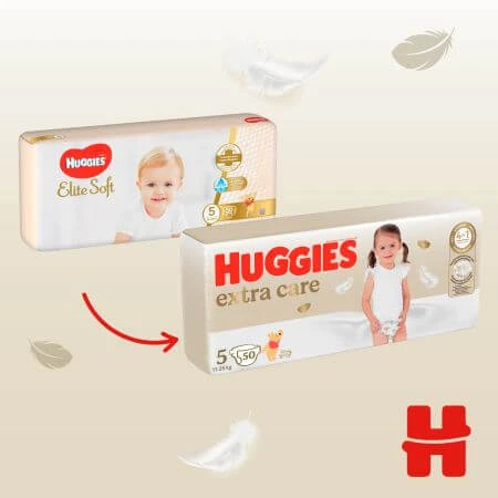 Diapers Extra Care No. 1, 3-5 kg, 50 pieces, Huggies
