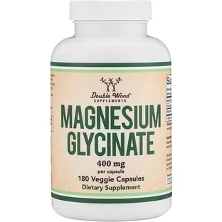 Double Wood Magnesium Glycinate 400mg 180 herbal capsules