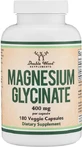 Double Wood Magnesium Glycinate 400mg 180 herbal capsules