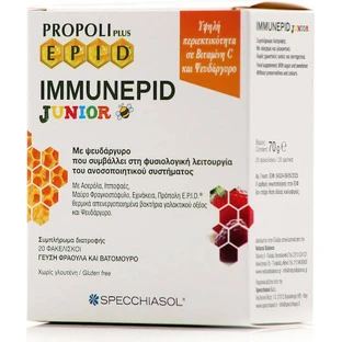 Specchiasol Propolis Plus Epid Immunepid Junior Suplemento Inmunoestimulante 20 sobres Fresa