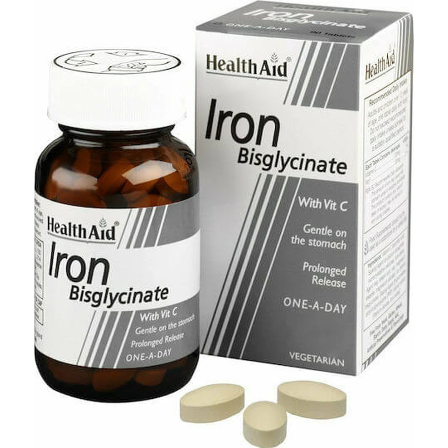 Health Aid Bisglicinato de Hierro 30mg 30 Comprimidos