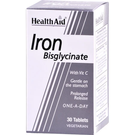 Health Aid Bisglicinato de Hierro 30mg 30 Comprimidos