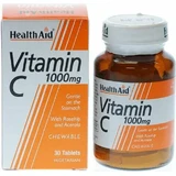 Health Aid Vitamine C voor ondersteuning van het immuunsysteem, de huid en antioxidanten 1000mg sinaasappel 30 kauwtabletten