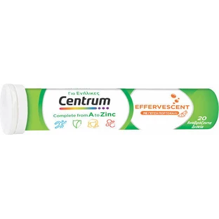 Centrum A To Zinc Multivitamin for Orange Skin 20 tabs ef