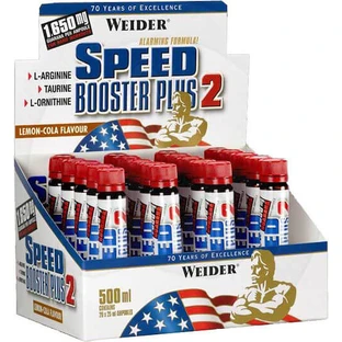 Weider Speed Booster Plus II Suplemento Pre-Entrenamiento 20 x 1ml Limón Cola