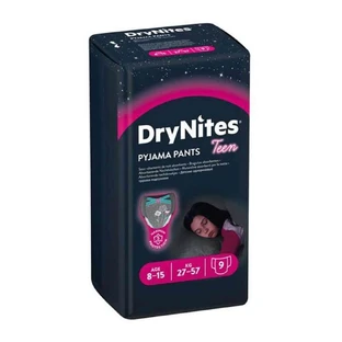 Couches filles DryNites, 8-15 ans, 27-57 kg, 9 pièces, Huggies