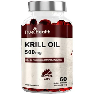 True Health Omega 3 Krillöl 500mg 60 Weichkapseln Unaromatisiert