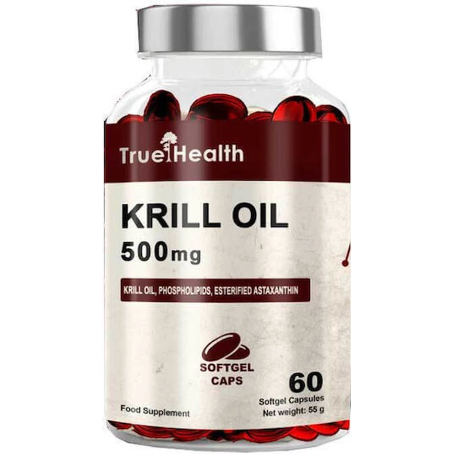 True Health Omega 3 Krillöl 500mg 60 Weichkapseln Unaromatisiert