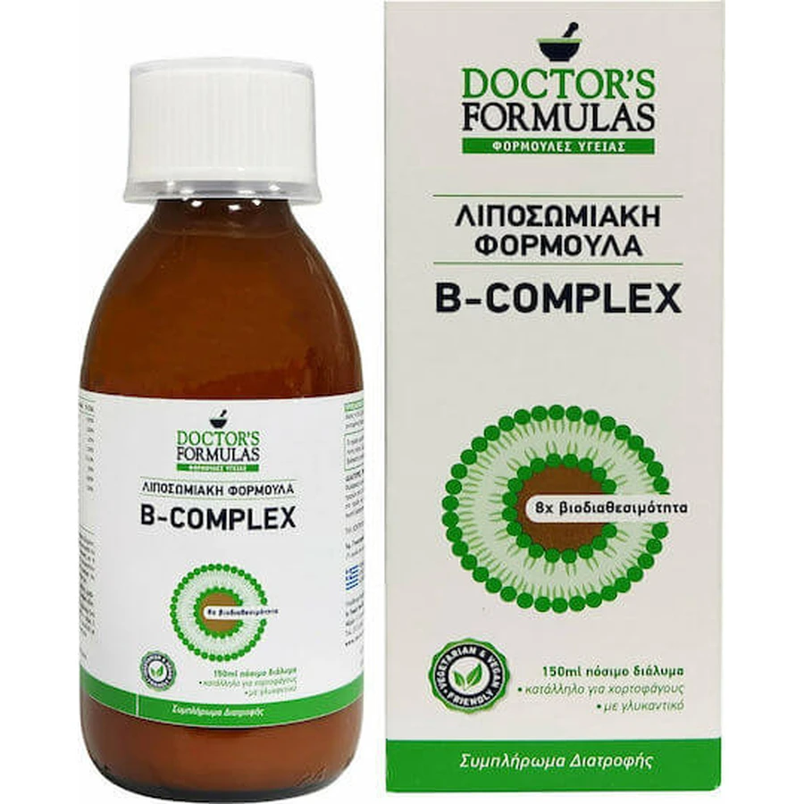 Doctor's Formulas B - Vitamin Complex for Energy, Immune & Nervous System Strengthening 150ml