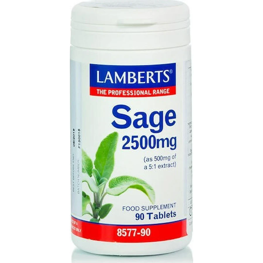 Lamberts Salvia 2500mg Suplemento Menopausia 90 comp.
