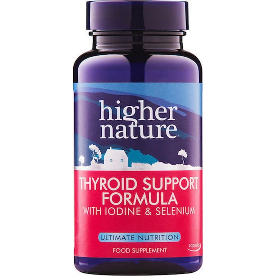 Higher Nature Thyroid Support Formula 60 Cápsulas de Hierbas
