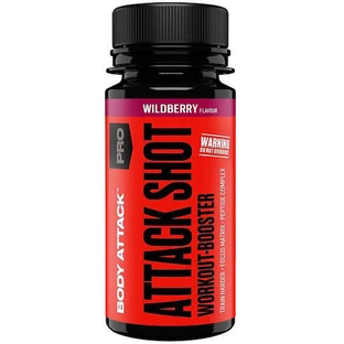 Body Attack Shot Voedingssupplement Speciaal 60ml Wilde Bes