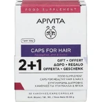 Apivita Caps For Hair Hippophae, Zinc & Biotin Food Supplement Special 3 x 10 capsules