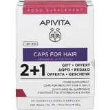 Apivita Caps Voor Haar Hippophae, Zink & Biotine Voedingssupplement Speciaal 3 x 10 capsules
