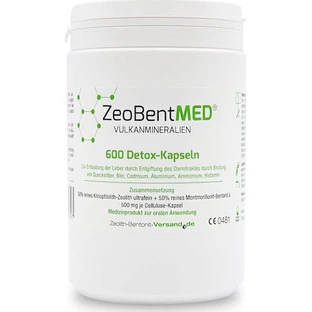 Zeolith-Bentoniet-Versand Zeobent Med 600 x 1 capsule