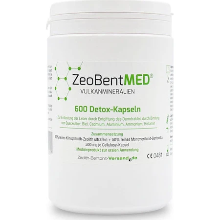 Zeolith-Bentoniet-Versand Zeobent Med 600 x 1 capsule