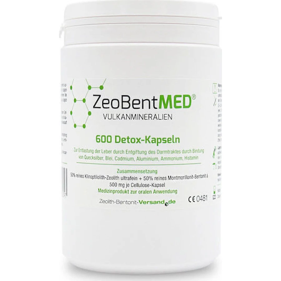 Zeolith-Bentoniet-Versand Zeobent Med 600 x 1 capsule