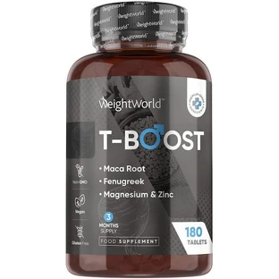 WeightWorld T-Boost Suplemento para aumentar la testosterona 180 comprimidos