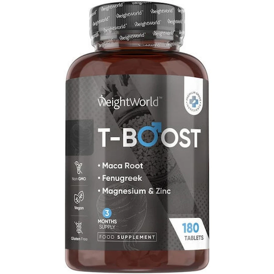 WeightWorld T-Boost Suplemento para aumentar la testosterona 180 comprimidos