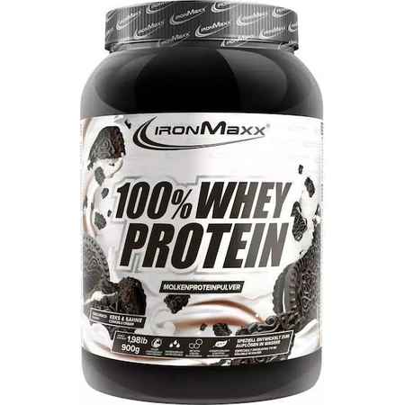 IronMaxx 100% Whey Protein Whey Protein with Flavour Cookies and Cream 900gr