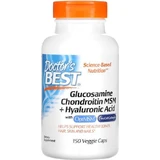 Doctor's Best Glucosamine Chondroitin Msm & Hyaluronic Acid Joint & Bone Health Supplement 150 Gemüsekapseln