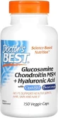 Doctor's Best Glucosamine Chondroitin Msm &amp; Hyaluronic Acid Joint &amp; Bone Health Supplement 150 veget capsules