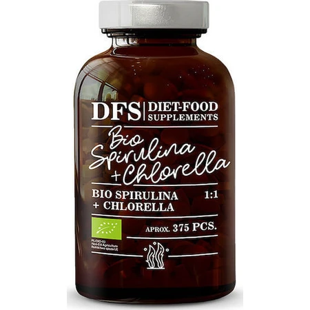 Diet-Food Bio Spiroulina & Chlorella 200mg 375 caps