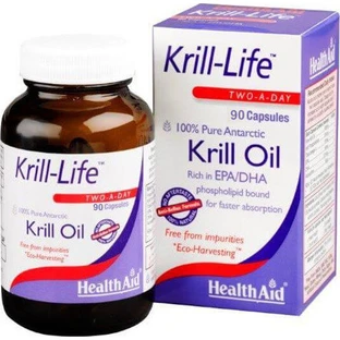 Health Aid Krill Life Two A Day Krill Olie Geschikt voor Kinderen 90 caps Unflavoured