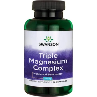 Swanson Triple Magnesium Complex 400mg 100 Capsules