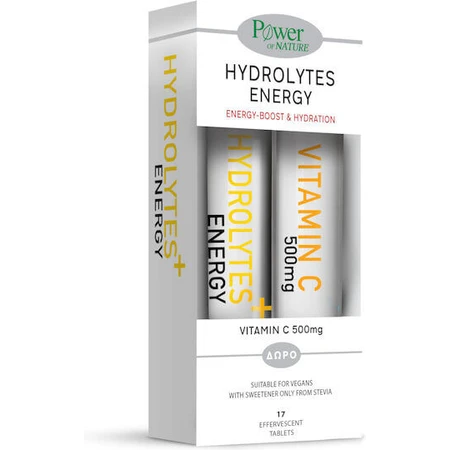 Power Of Nature Hidrolitos Energía y Vitamina C 500mg 2x18,5 comprimido efervescente