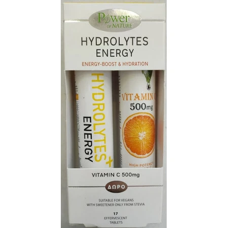 Power Of Nature Hidrolitos Energía y Vitamina C 500mg 2x18,5 comprimido efervescente