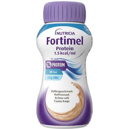 Nutricia Fortimel Protein 1.5kcal Spezial-Nahrungsergänzungsmittel 800ml Kaffee