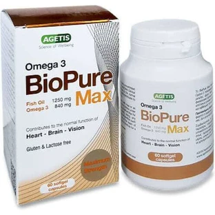 Agetis Biopure Max Fischöl 60 Kapseln, nicht aromatisiert