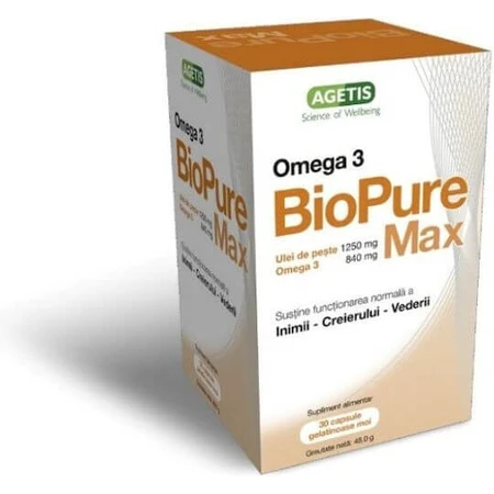 Agetis Biopure Max Fischöl 60 Kapseln, nicht aromatisiert