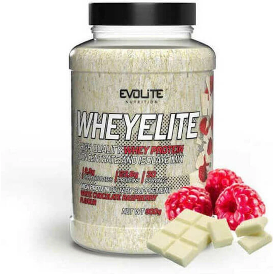 Evolite Whey Whey Protein Elite Whey Protein with Flavor White Chocolate with Raspberry 900gr