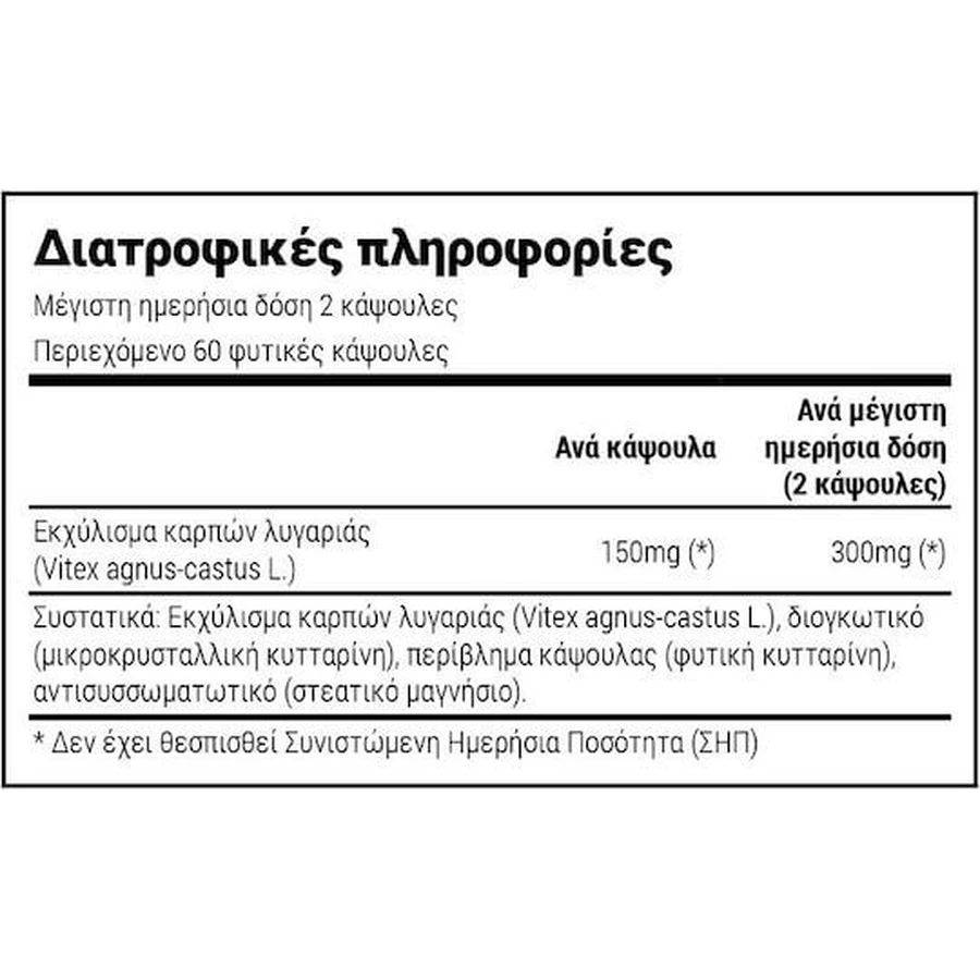 Natural Doctor Agnus Castus Menopause Ergänzung 60 Kapseln