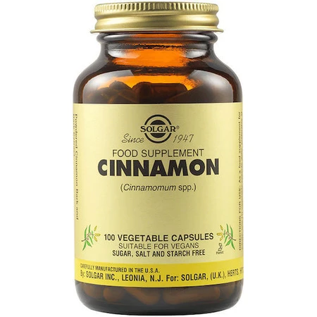 Solgar Full Potency Herbs Cinnamon 100 gélules végétales