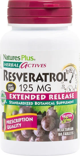Nature's Plus Herbal Actives Resveratrol Extended Release Dietary…