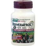 Nature's Plus Herbal Actives Resveratrol Extended Release Dietary Supplement Special 60 tabs