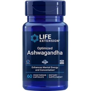 Leben Erweiterung optimierter Ashwagandha Extrakt 60 vegetative Kapseln
