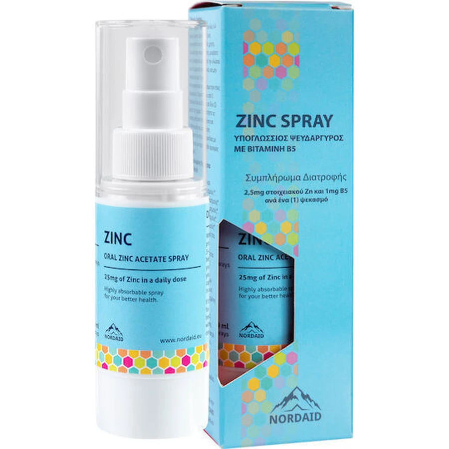 Nordaid Zinc Acetate Oral Spray 30ml