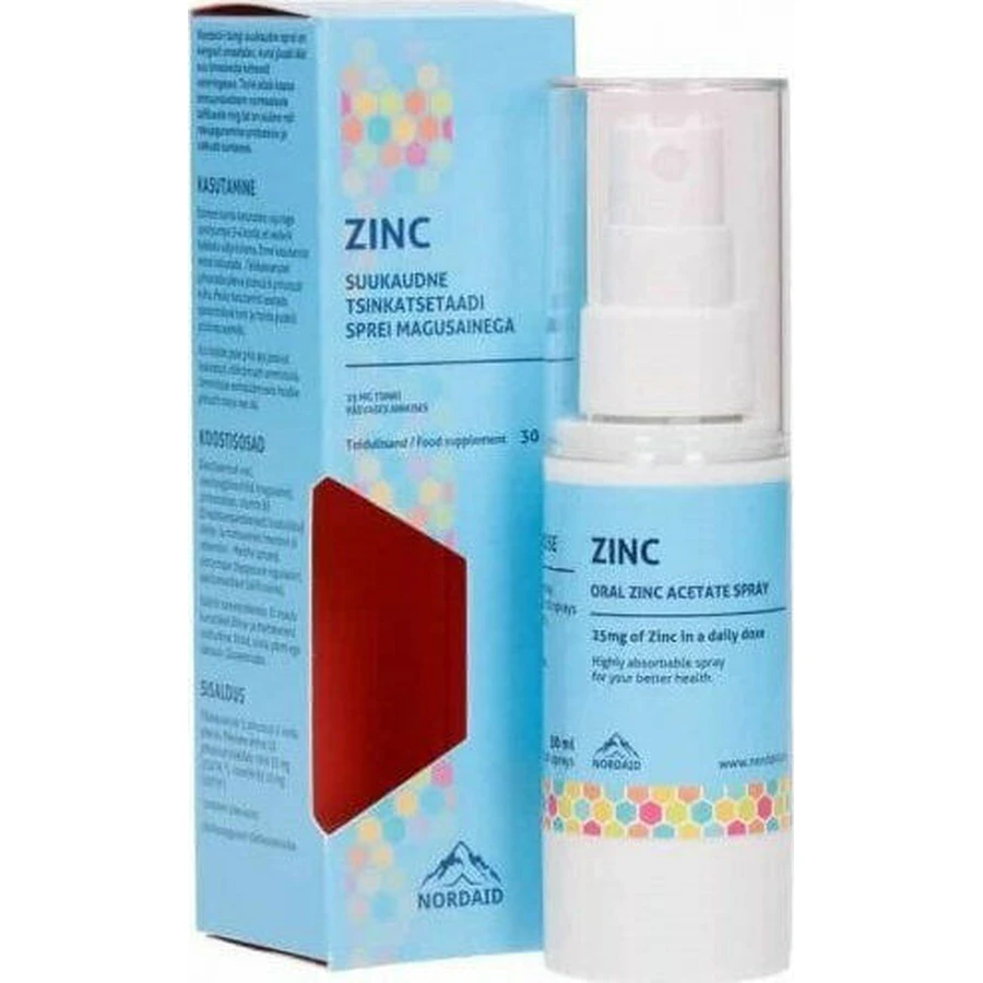 Nordaid Zinc Acetate Oral Spray 30ml