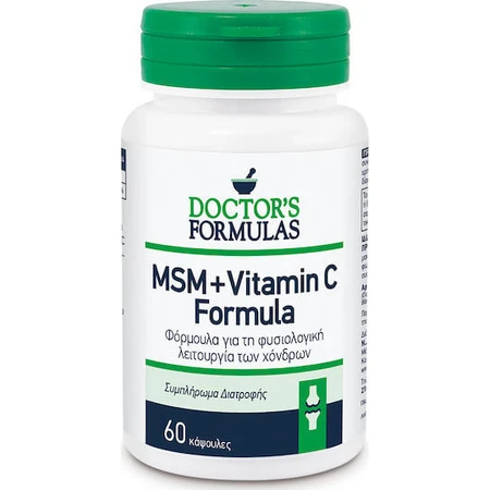 Doctor's Formulas Msm + Vitamin C Joint & Bone Health Supplement 60 caps